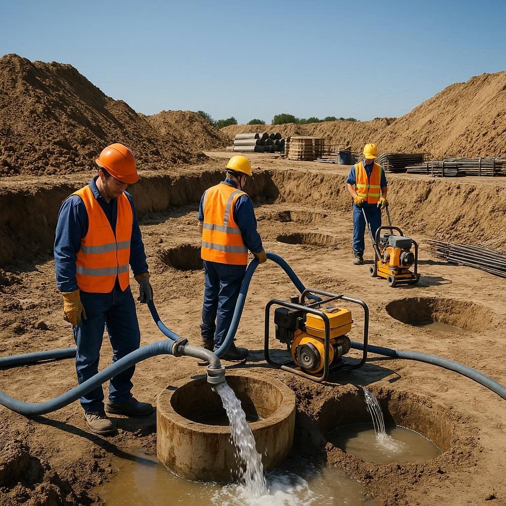 Глубинное водопонижение скважинами в Сясьстрое